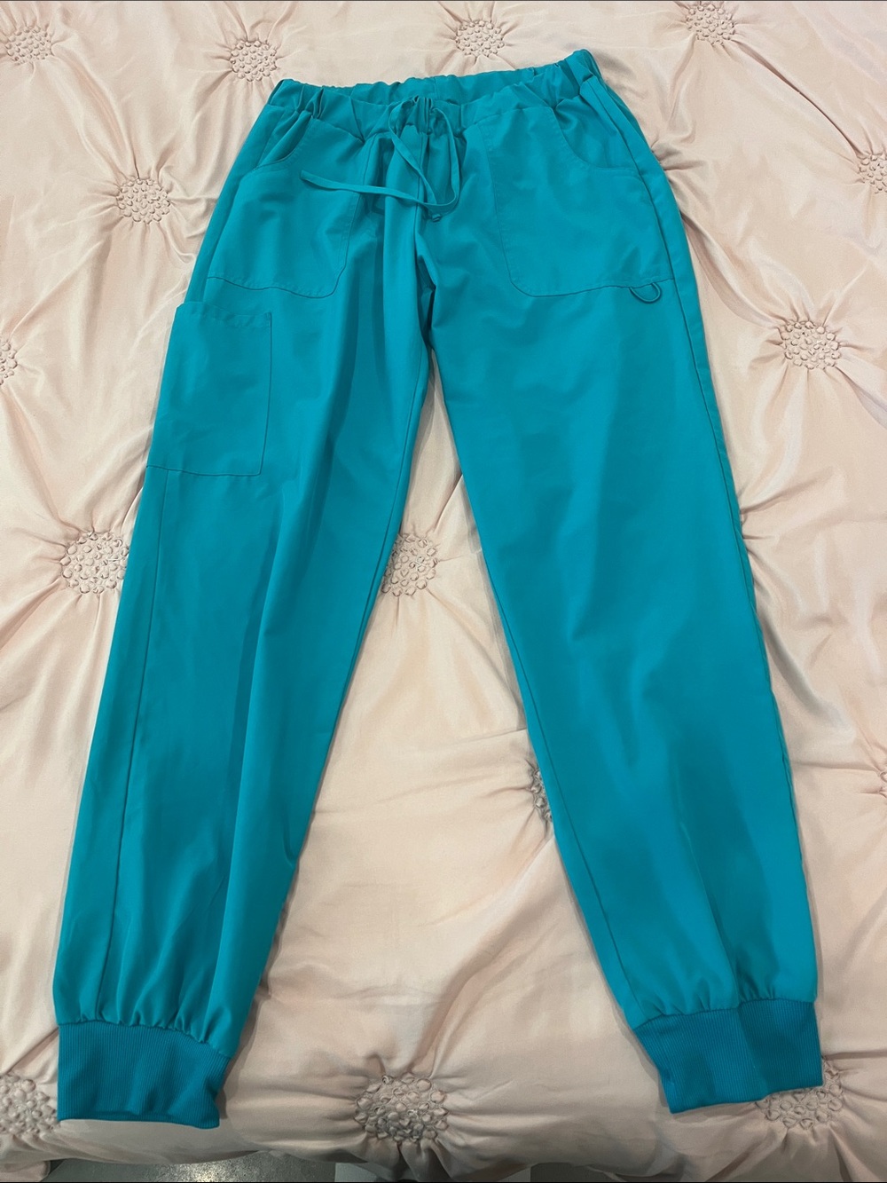 Teal Women's Drawstring Jogger Pants